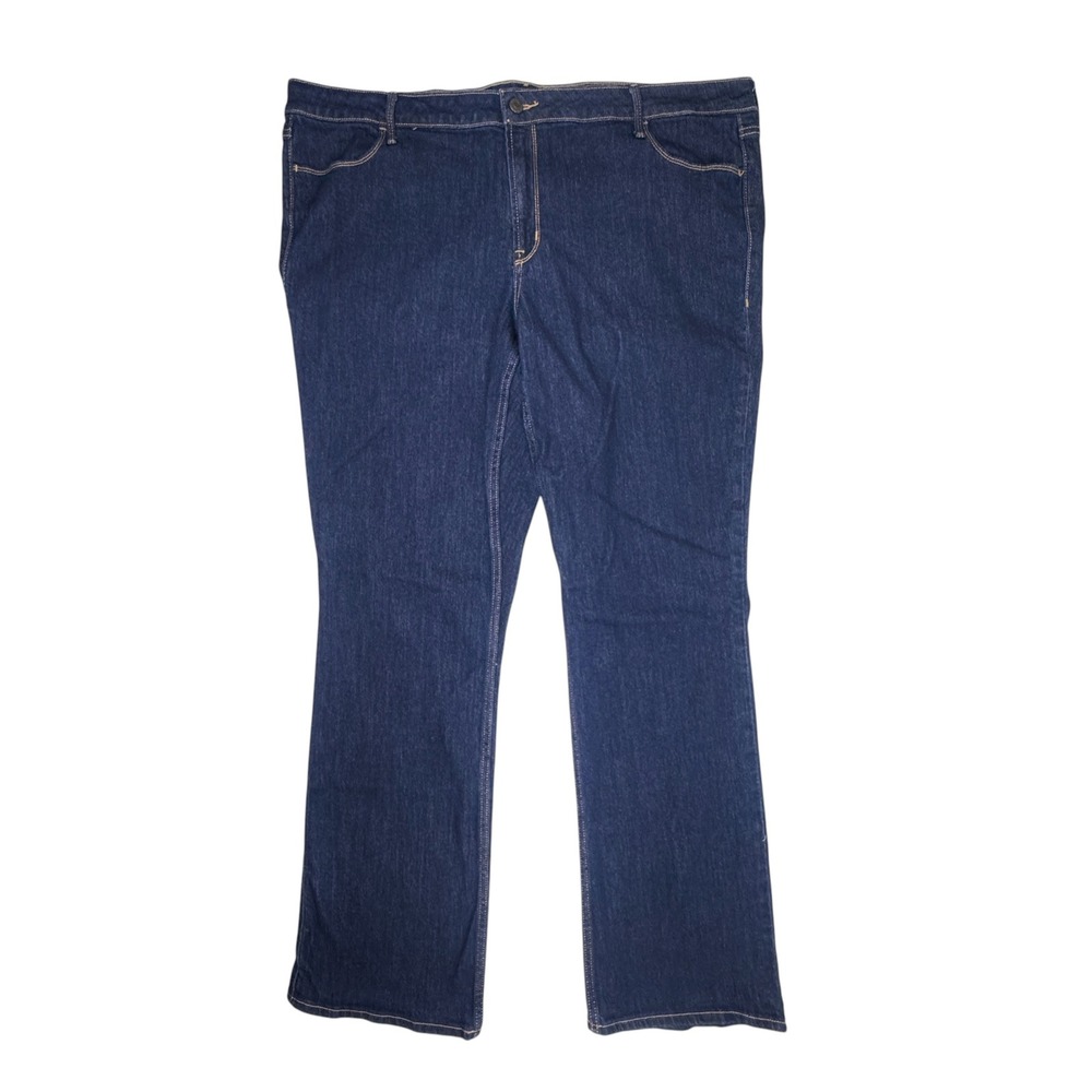 Old Navy Wow Boot-Cut Jeans Dark Wash Mid-Rise Size 22 Long 22L Denim